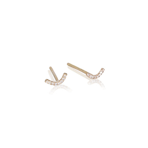 MARIN, Sweep stud, Gold/White