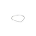 MARIN, Wave diamond ring, White/White