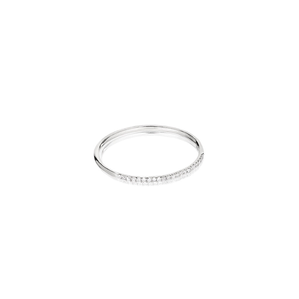 MARIN, Still diamond ring, White/White