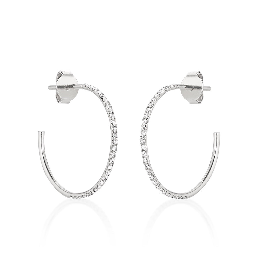 MARIN, Medium Hoops 18mm, White