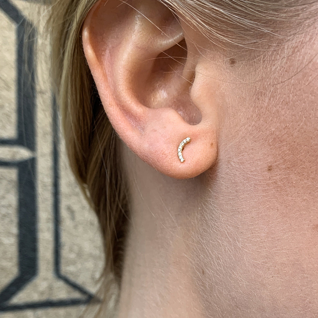 MARIN, Sweep stud, White/White