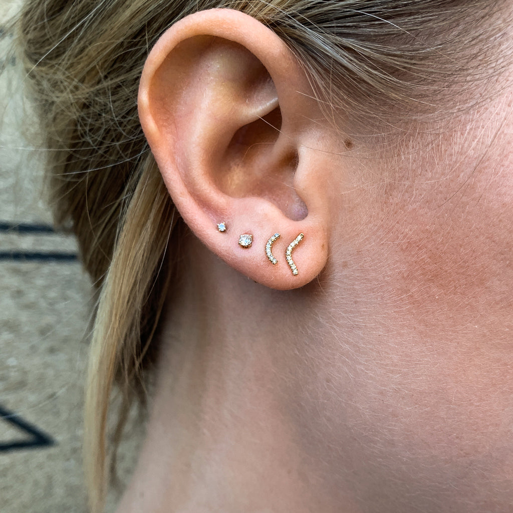 MARIN, Stream stud, Gold/White