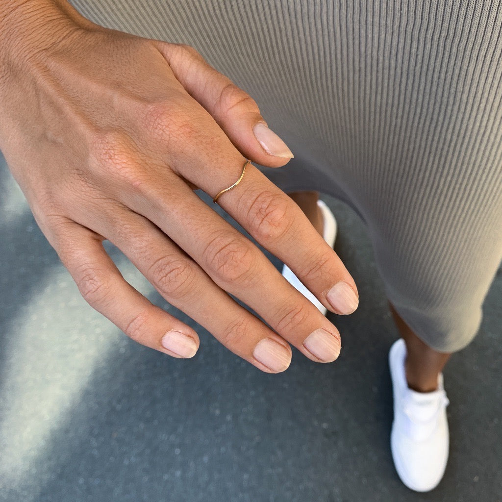 MARIN, Ripple ring, Gold/high