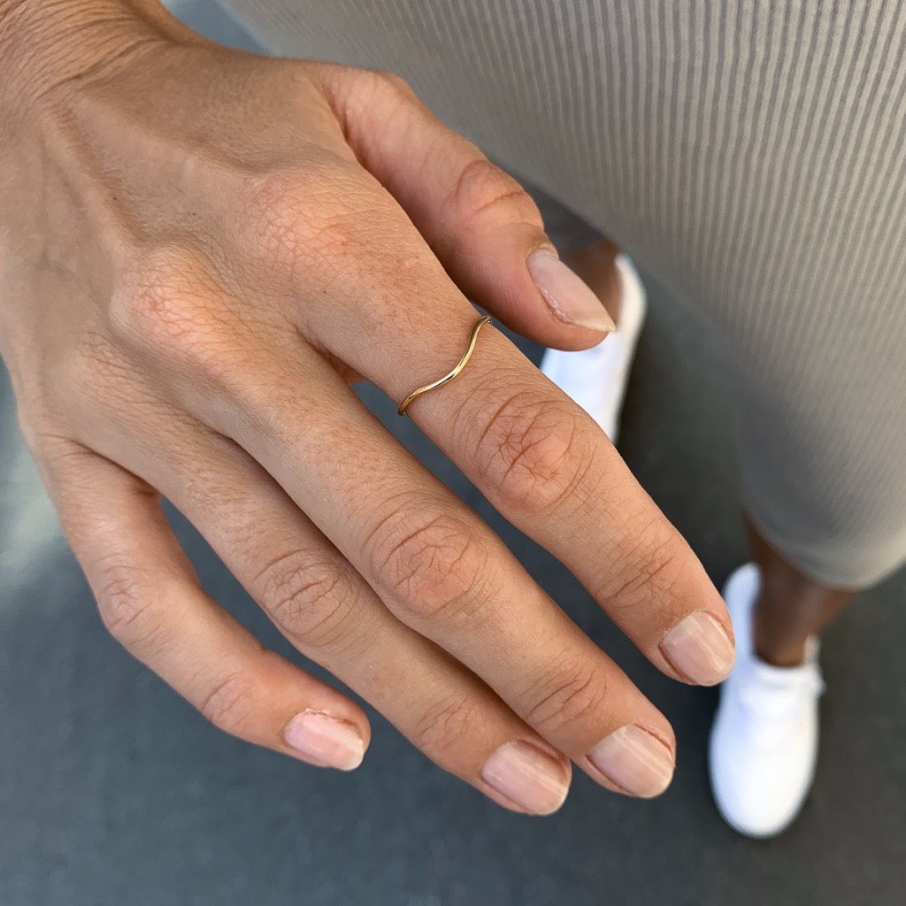 MARIN, Wave ring, Gold/high