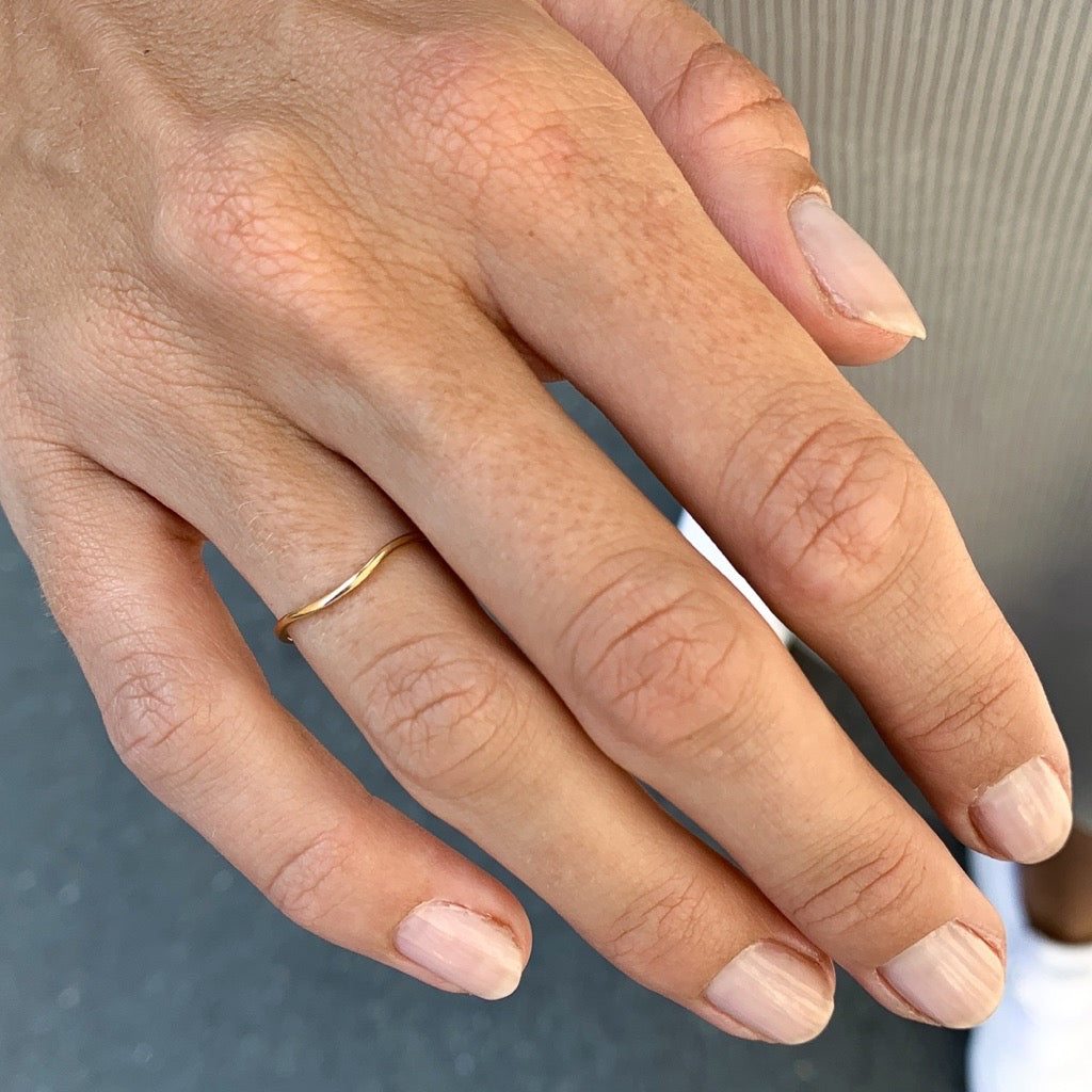 MARIN, Ripple ring, Gold/high