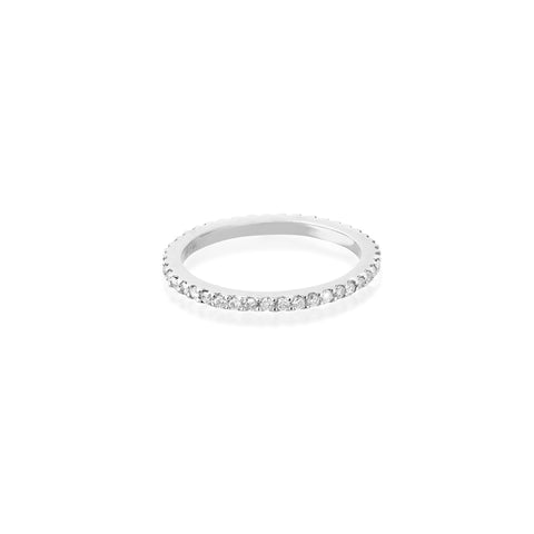 ALIGNED, 1-Line Ultra Light Ring, White/White