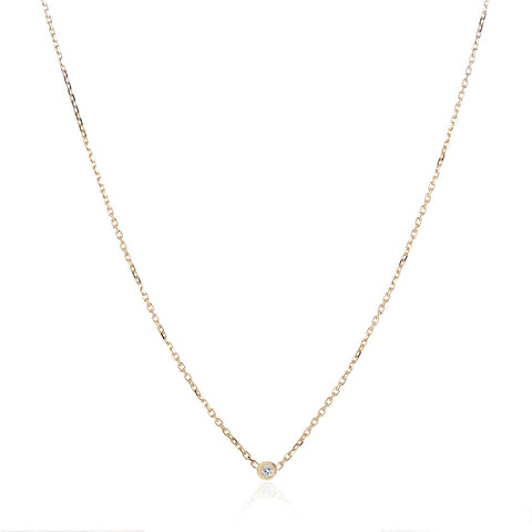 RIO, Move Necklace, Gold/WhiteDiamonds