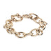 BASIC, Oval Link Bracelet, Gold