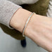 DIAMONDS, 1/1-Line Large Diamonds-Bangle, gold/white