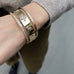 DIAMONDS, 1/1-Line Large Diamonds-Bangle, gold/white
