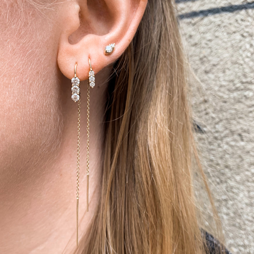 OLYMPIA, Hera dangles 0,18ct, Gold/White