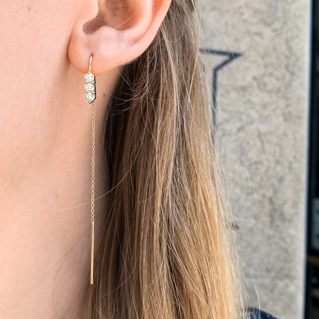 OLYMPIA, Hermes dangles 0,67ct, Gold/White