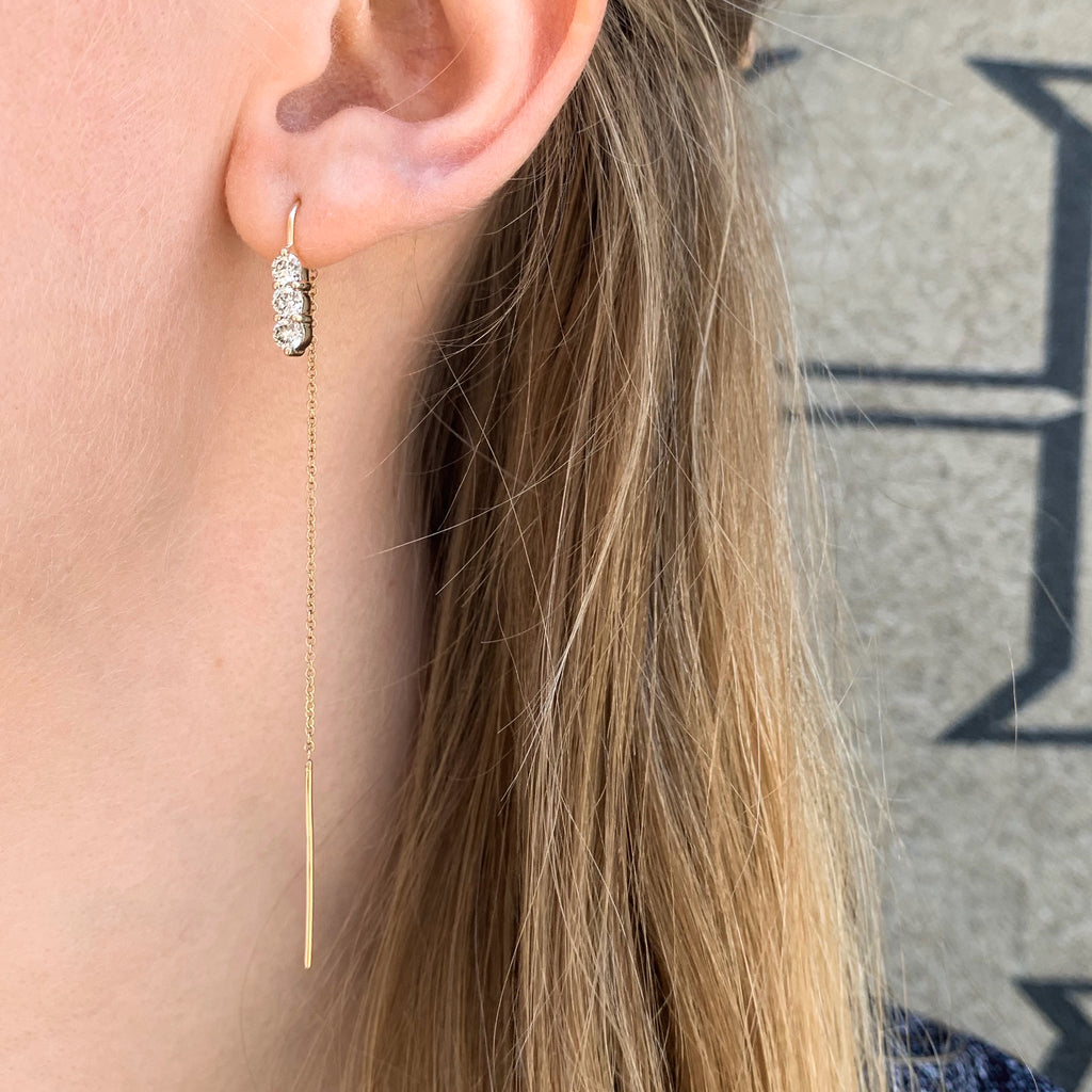 OLYMPIA, Hermes dangles 0,67ct, Gold/White