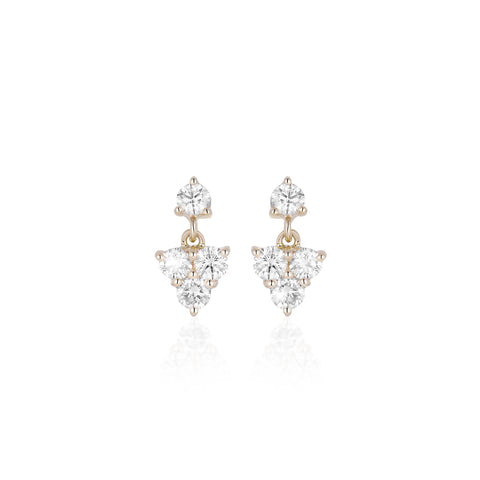 OLYMPIA, Aphrodite Lux Earrings, Gold