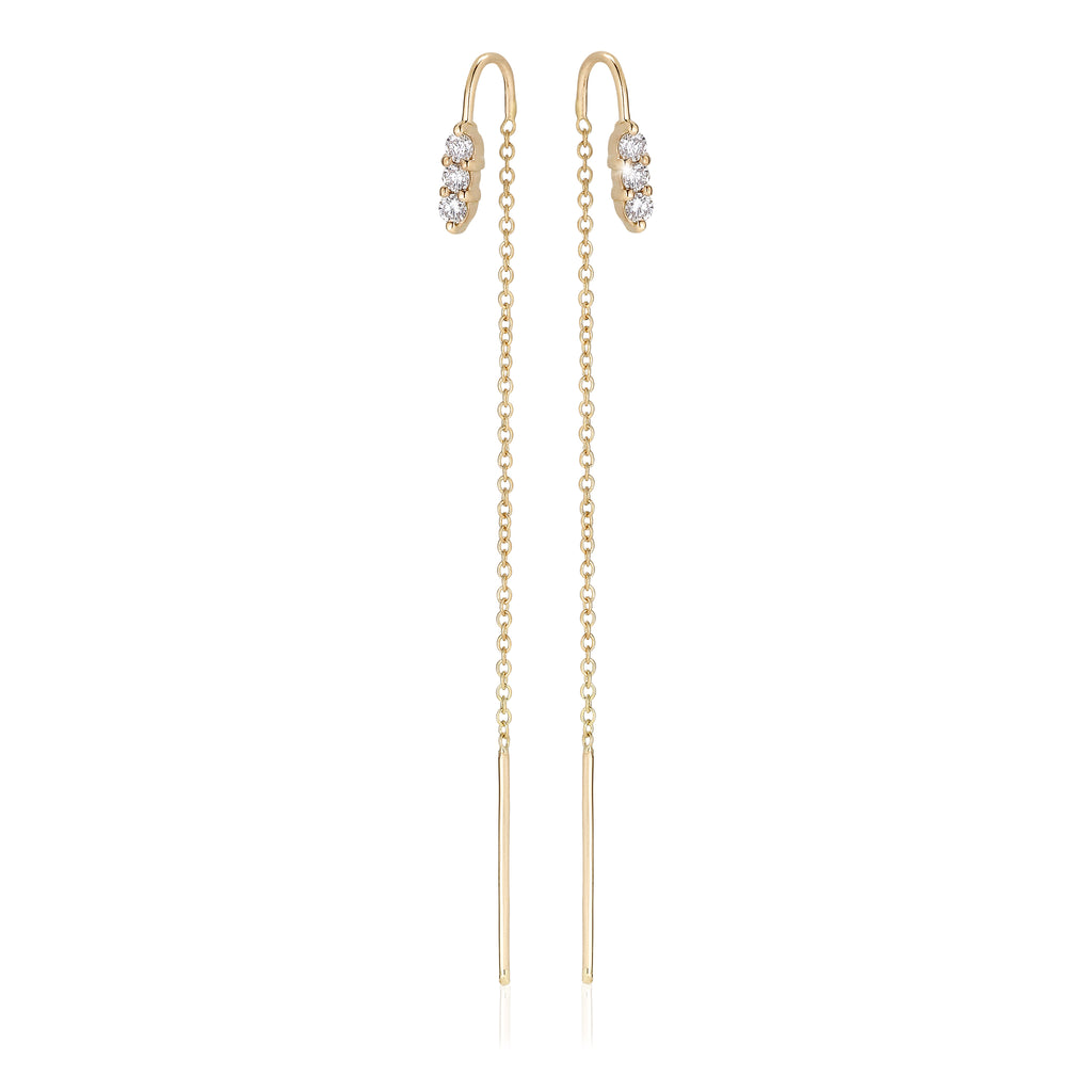 OLYMPIA, Hera dangles 0,18ct, Gold/White