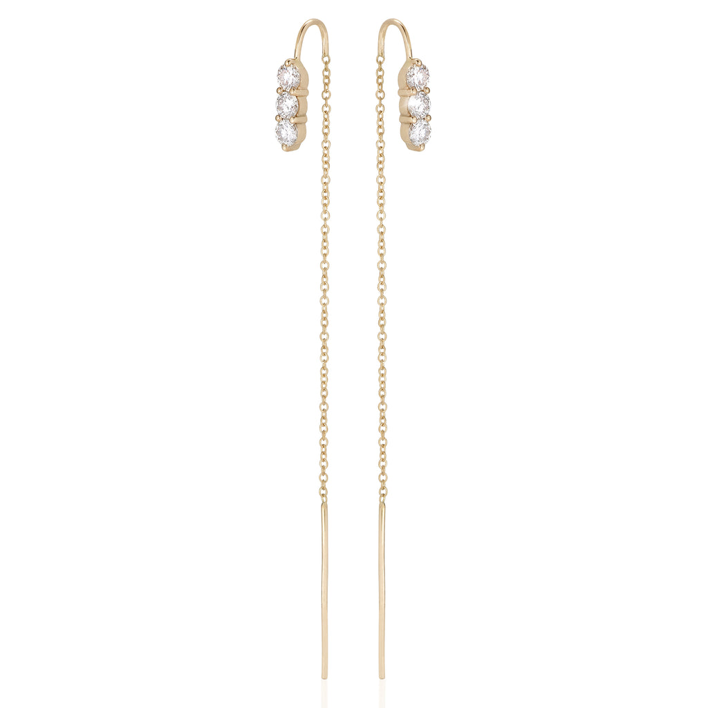 OLYMPIA, Hermes dangles 0,67ct, Gold/White