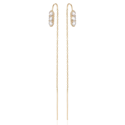 OLYMPIA, Hermes dangles 0,67ct, Gold/White