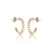 OLYMPIA, Hera Hoops 15mm 0,70ct, Gold/White
