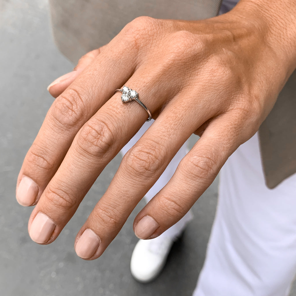 OLYMPIA, Hermes Ring, White Gold