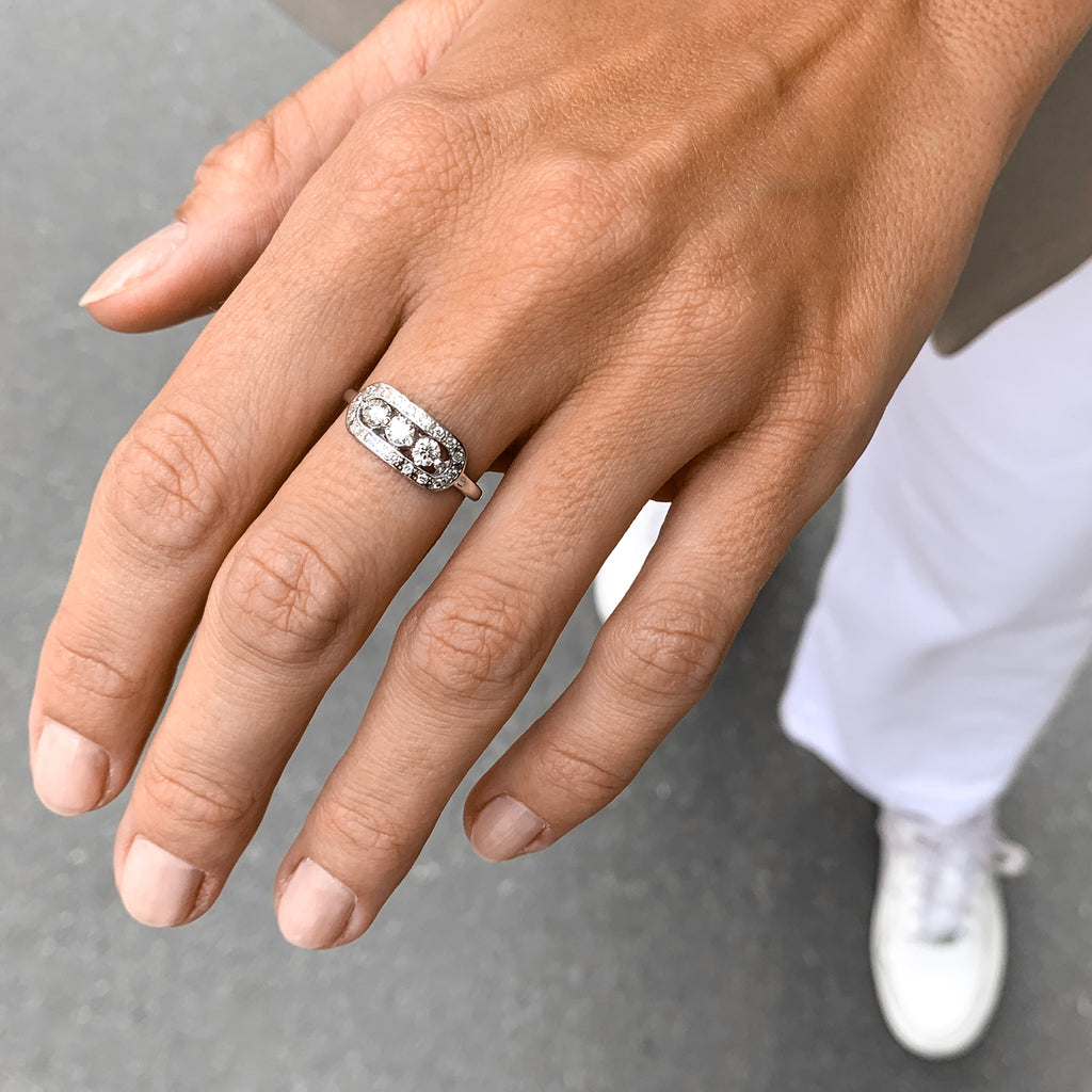 OLYMPIA, Athene Ring, White Gold