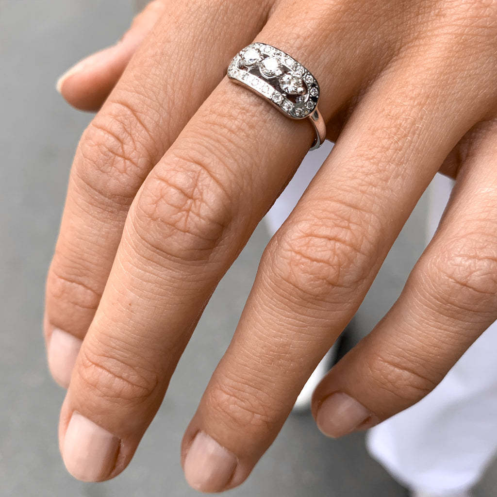 OLYMPIA, Athene Ring, White Gold