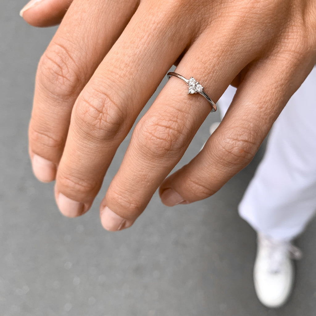 OLYMPIA, Hera Ring, White Gold