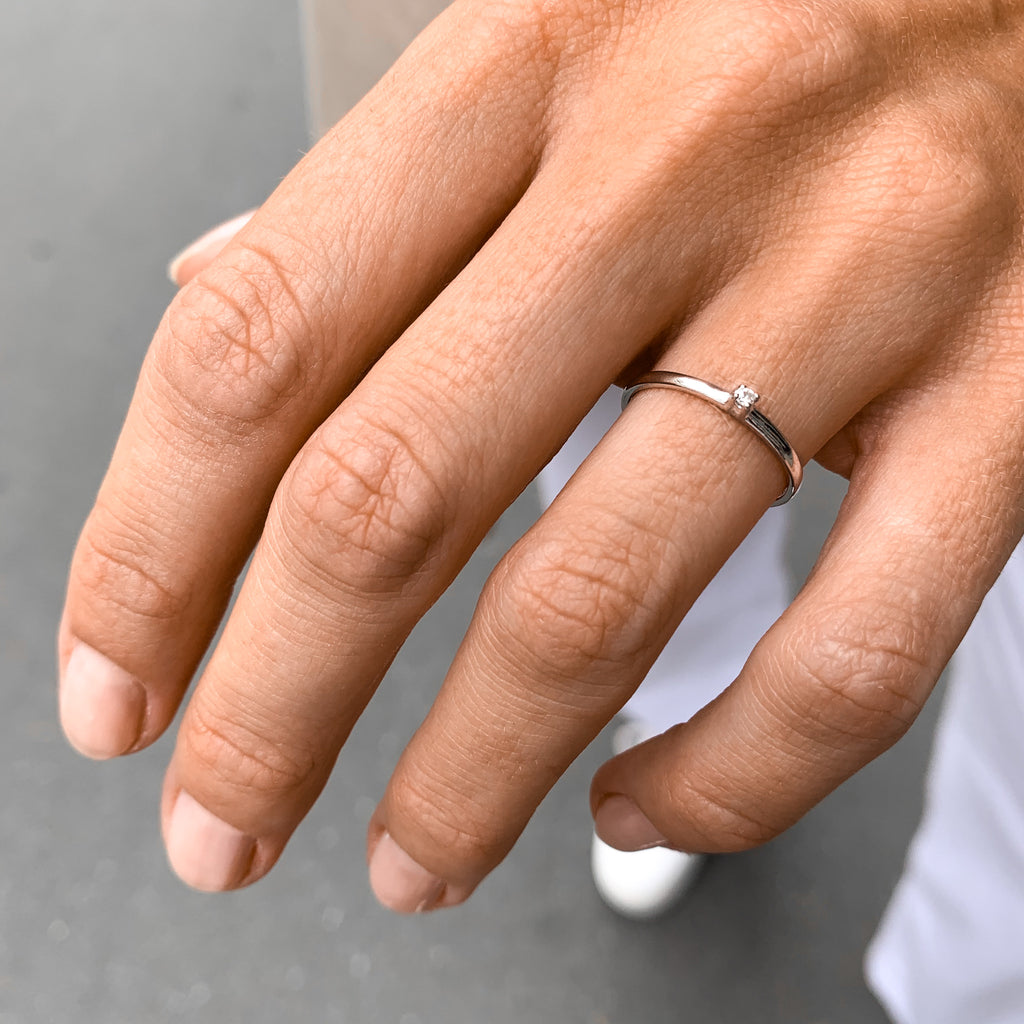 OLYMPIA, Artemis Ring, White Gold