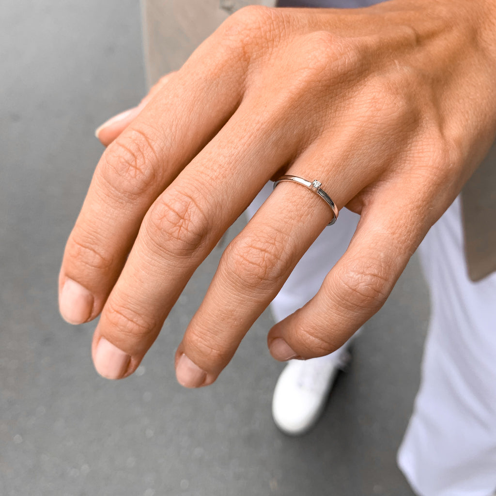 OLYMPIA, Artemis Ring, White Gold