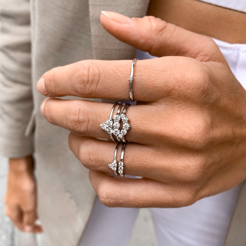 OLYMPIA, Athene Ring, White Gold