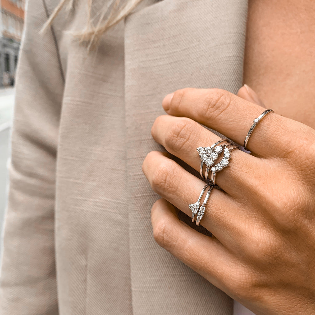 OLYMPIA, Hera Ring, White Gold