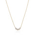 OLYMPIA, Poseidon Arch Necklace 0,32ct, Gold/White