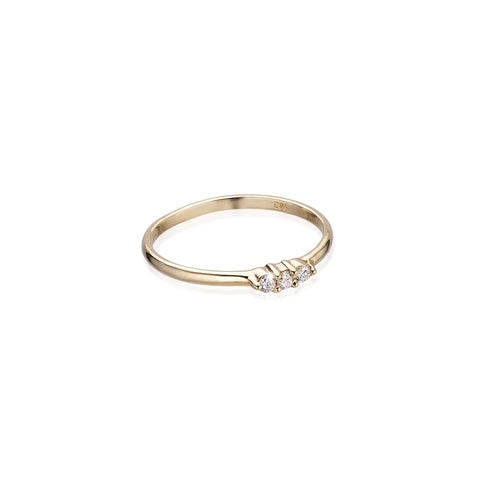 OLYMPIA, Hera Line Ring 0,09ct, Gold/White
