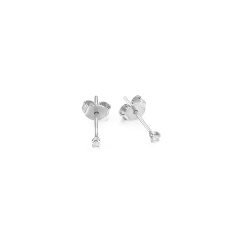 OLYMPIA, Artemis Tiny Stud 0,03ct, White/White