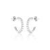 OLYMPIA, Hera Hoops 15mm 0,70ct, White/White