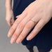 OLYMPIA, Hermes Line Ring 0,67ct, Gold/White