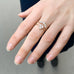 OLYMPIA, Poseidon Arc Ring 0,32ct, Gold/White