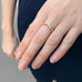 OLYMPIA, Poseidon Arc Ring 0,32ct, Gold/White