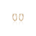 ALIGNED, Oval plain huggies, Gold