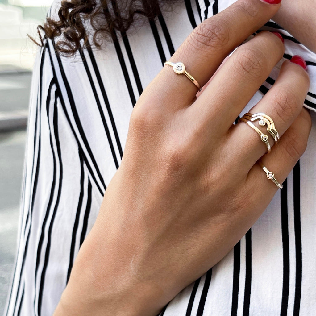 RIO, Harmony Ring, Gold/White