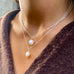 DROPS DELIGHT, Nugget pearl  necklace, Silver/White