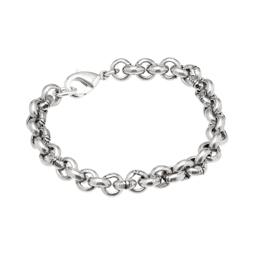 VINTAGE, Round link medium, Silver