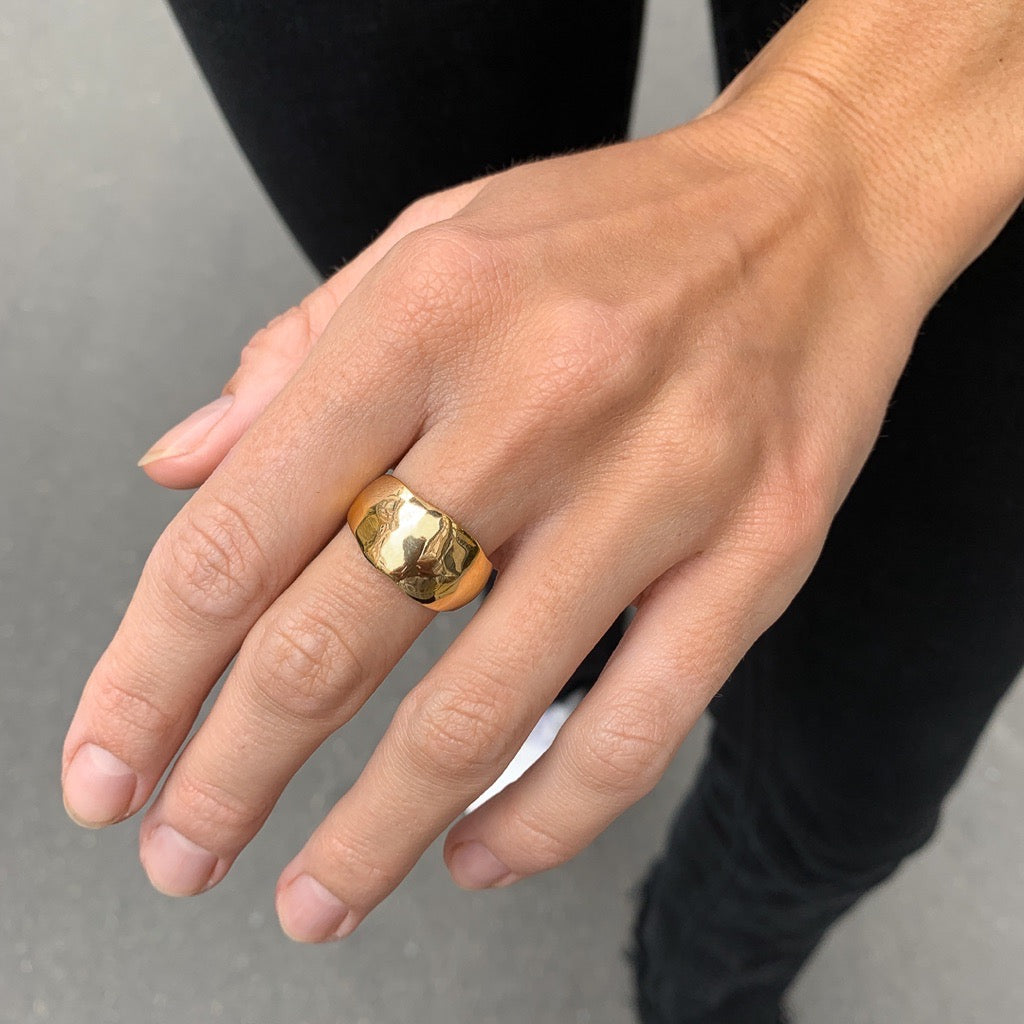 SUOMI, Pihajarv Wide Ring, Golden