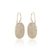 SUPER ELLIPSE, Large Earring, Gold/White