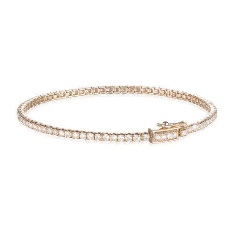 Aligned, TENNIS 1,95 tcw/2mm-16cm, Gold/White