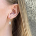 ALIGNED, Oval plain huggies, Gold