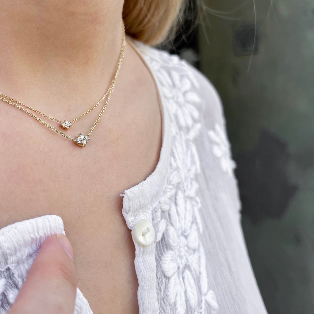 TUSCANY, Lucca Necklace, Gold/White