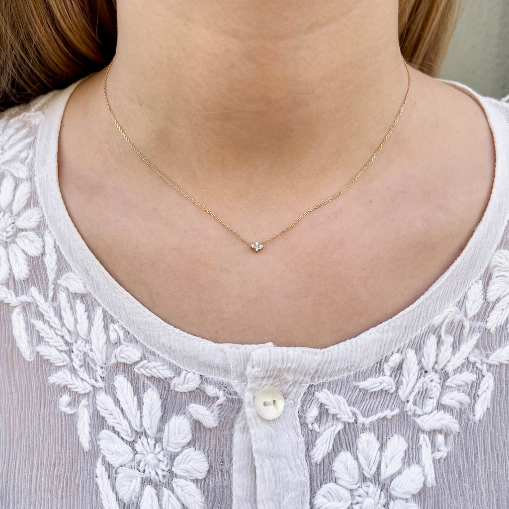 TUSCANY, Arezzo Small Necklace, Gold/White