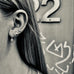 TUSCANY, Pienza Earring, Gold/White