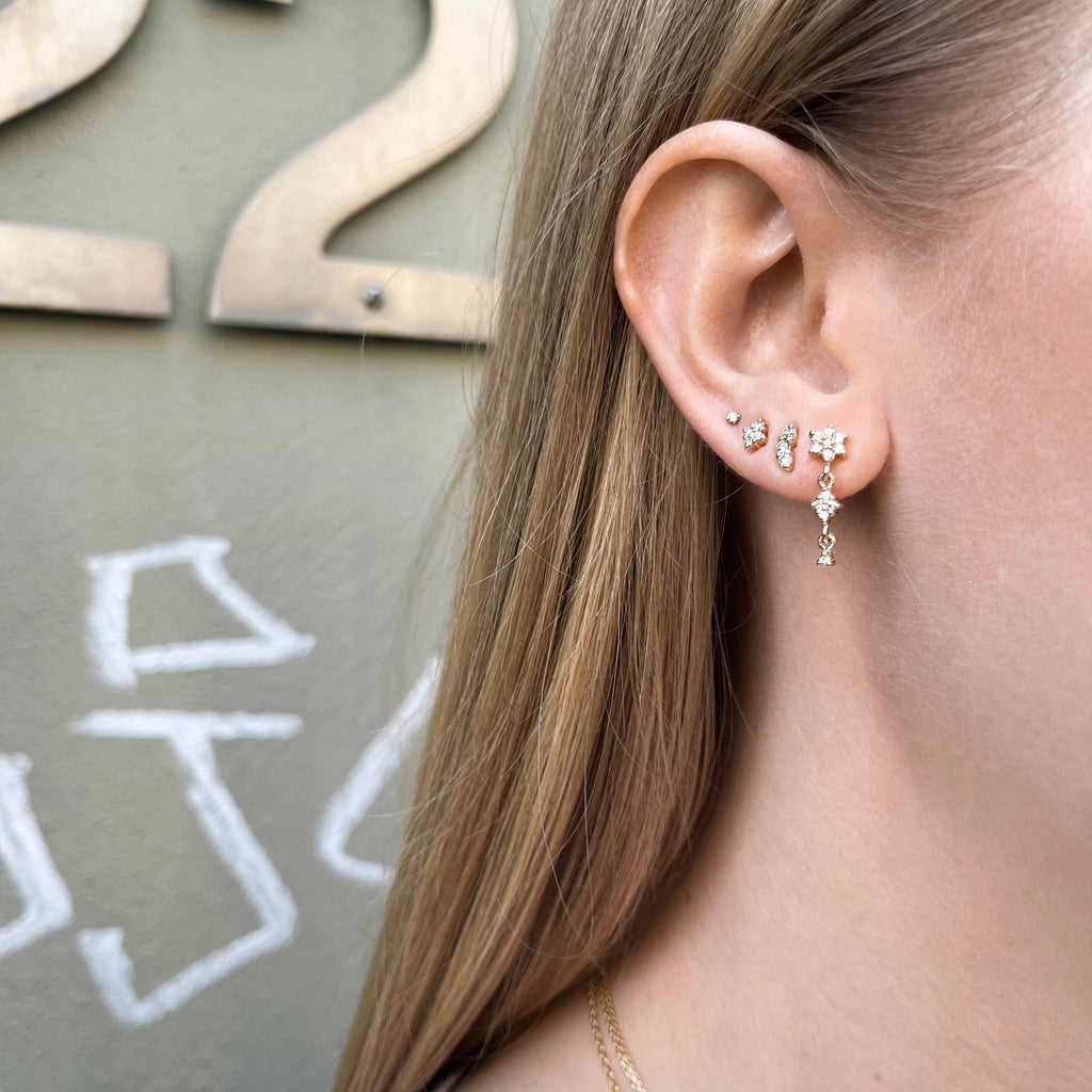 TUSCANY, Massa Small Earring, Gold/White
