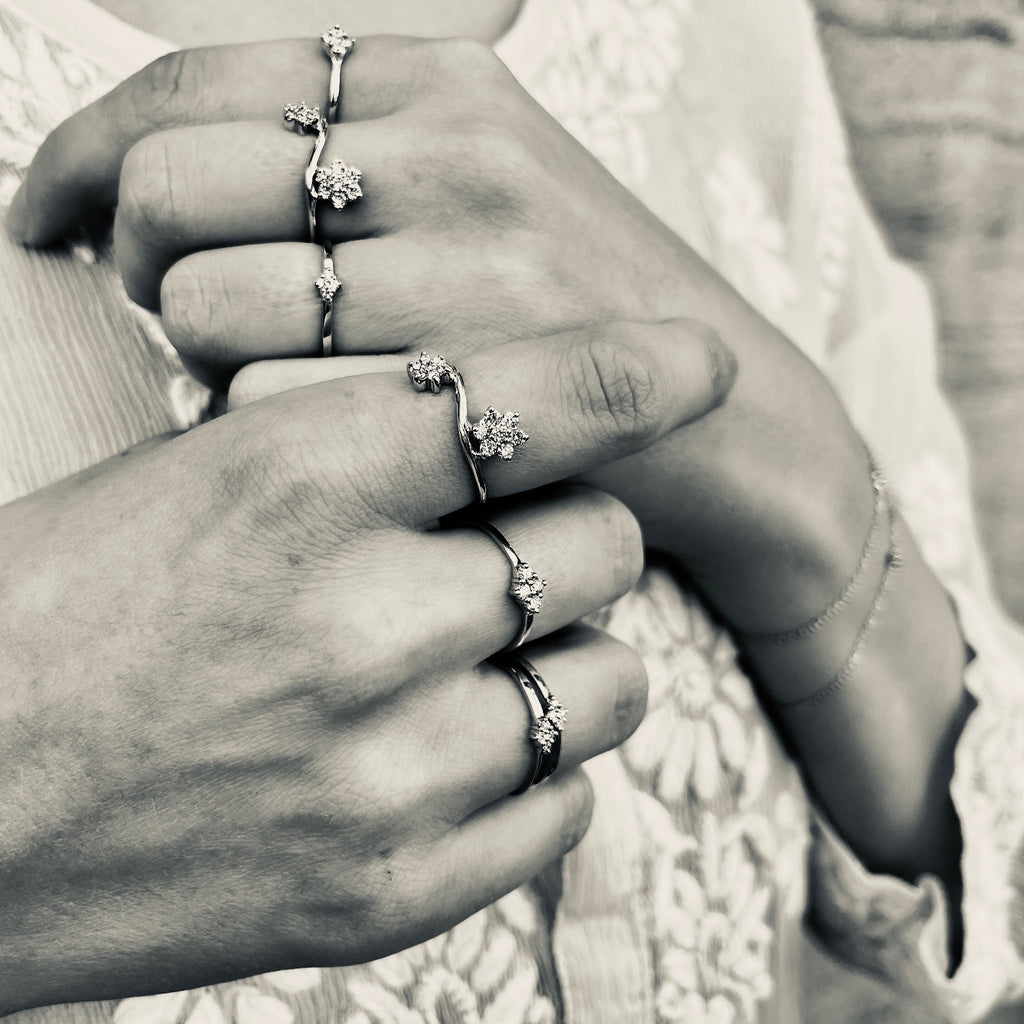 TUSCANY, Siena Ring, Gold/White